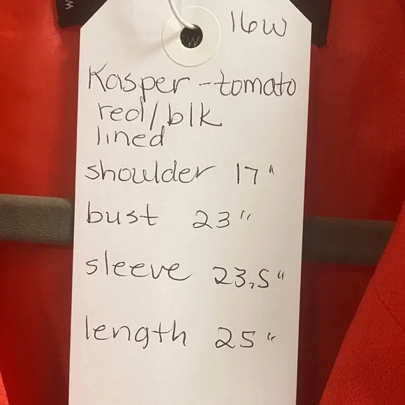 Kasper Women's Vibrant Red Blazer - Picture 4 of 4